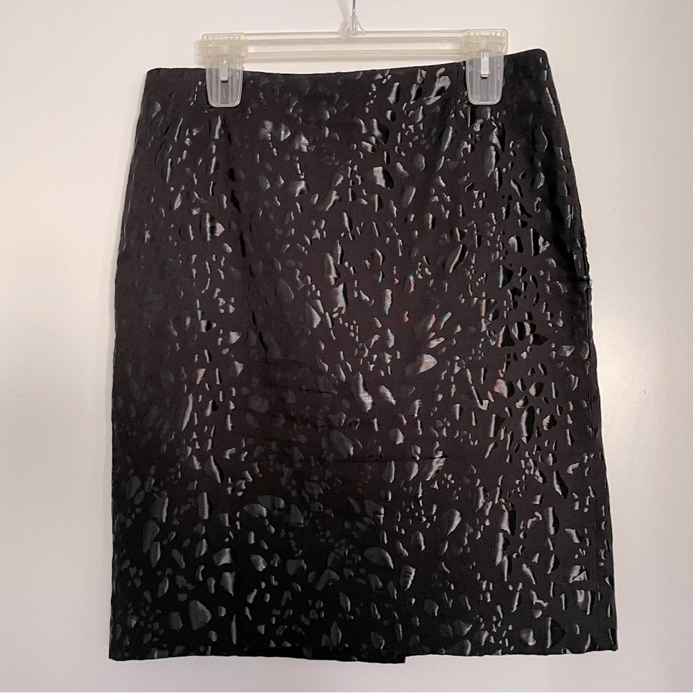 Alberto Makali Black Leopard Patterned Skirt
